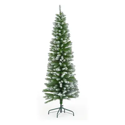 (4ft) Spinky Snow Flocked Pencil Christmas Tree