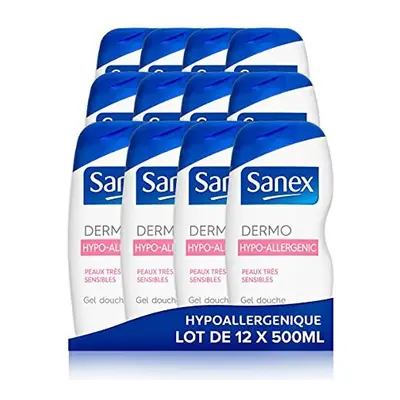 Sanex Dermo Hypo-Allergenic Shower Gel 500ml - Pack of