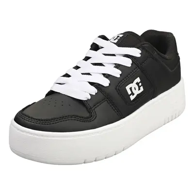 (6) DC Shoes Manteca Platform Womens Skate Trainers in Black White