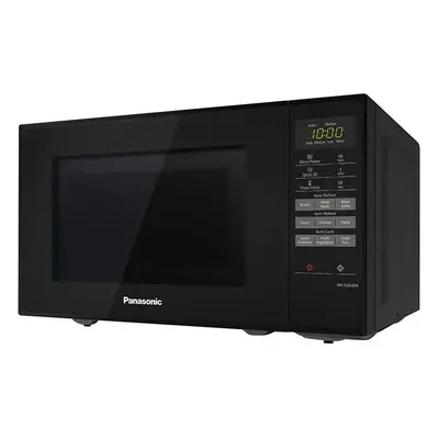 Panasonic NN-E28JBMBPQ Compact Solo Microwave Oven with Turntable, Litres, Black