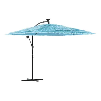 (blue, x x cm) vidaXL Garden Parasol with Steel Pole Outdoor Umbrella Patio Sun Parasol White