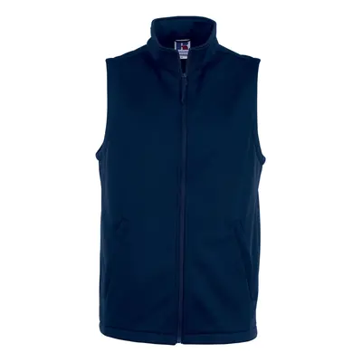 (M, French Navy) Russell Mens Smart Softshell Gilet