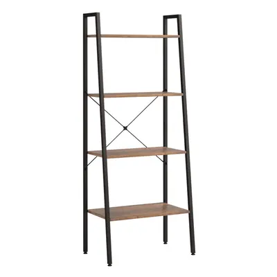 (Dark brown and black, x x cm (W x D x H)) vidaXL Standing Shelf Storage Organiser Shelf Rack La