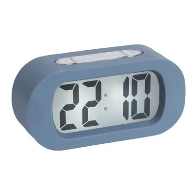 (Blue) Karlsson Gummy Silicone Alarm Clock with Snooze Function