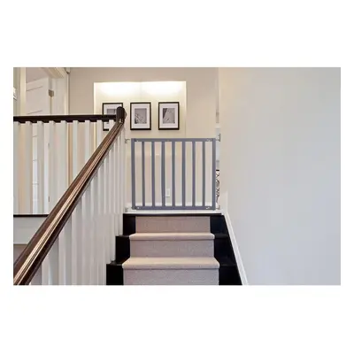 (Grey) Safetots Top of Stairs Baby Gate