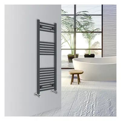 (Anthracite, 1200x400mm) Warmehaus Straight Bathroom Heated Towel Rail Warmer Radiator Central H