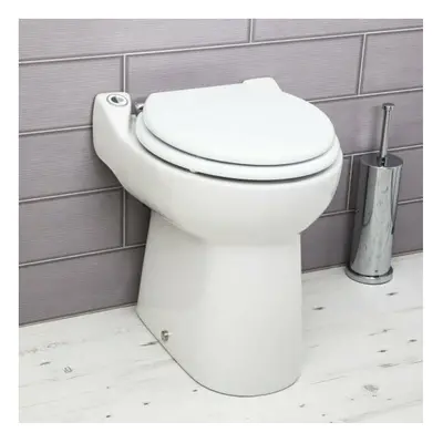 Saniflo Sanicompact Back To Wall Toilet Built-in Macerator Pump Pan White