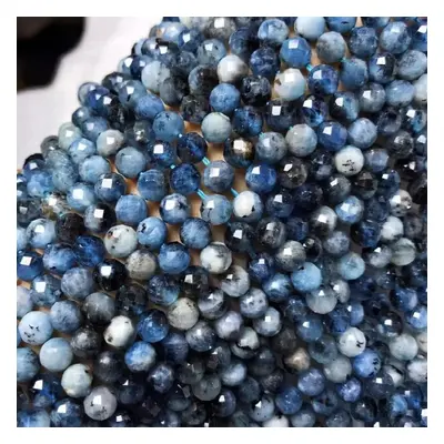 loose beads DEVIL NATURE Aquamarine faceted round 6mm for DIY jewelry making loose beads nature