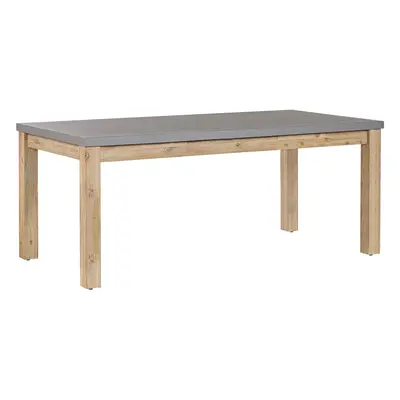 Concrete Garden Table x cm Grey OSTUNI