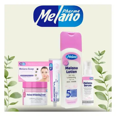 Melano Whitening Cream, Soap, Lotion, Serum & MelanoFree 4% Tube |Skin Brightening Moisturizer|D