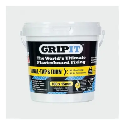 TIMco GripIt Plasterboard Yellow Tub 15mm Tub of