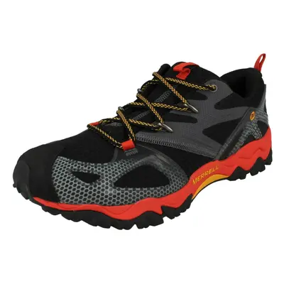 (UK 11, Black/Red (Black)) Mens Merrell Performance Trainers Grassbow Rider