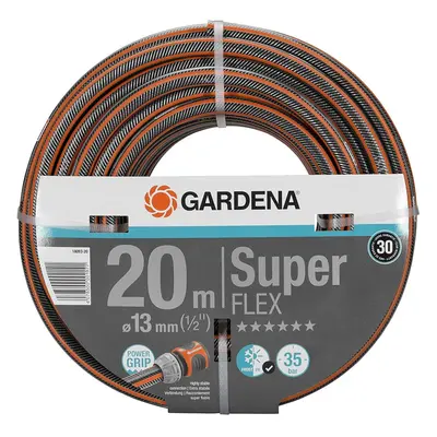 Gardena Hose Premium Super Flex, Power Grip Profile - 20m Length, 13mm Diameter