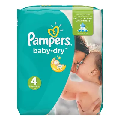 Pampers Baby-Dry Even Wetness Nappies Monthly Saving Pack - Size 4, Pack of