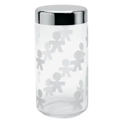 Alessi AKK38 Girotondo Kitchen Storage Jar with Hermetic Lid, 1.5 litre