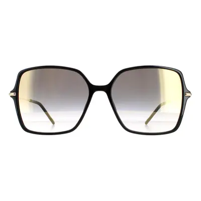 Hugo Boss Sunglasses BOSS 1271/S FQ Black Grey Gradient Gold Mirror