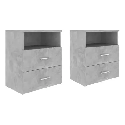 (concrete grey) vidaXL Bed Cabinet Bedside Cabinet Storage Cabinet Nightstand Bed Side Table