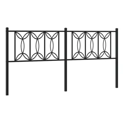 (black, cm) vidaXL Metal Headboard Bedroom Home Decor Bed Header Bed Headboard White cm