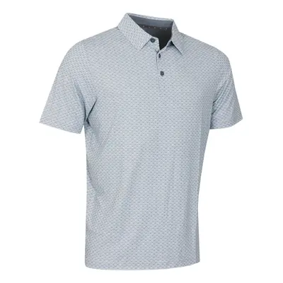 (S, Flint Stone) Callaway Golf Mens Tee Allover Print Recycled Easy Care Polo Shirt