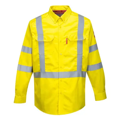 (Yellow, 3XL) Portwest Hi-Vis Bizflame Shirt 88/12