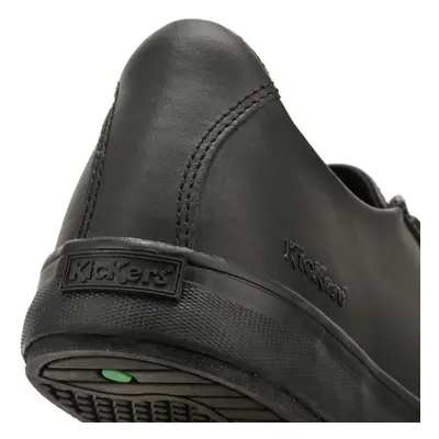 (UK 3) Kickers Black Leather Tovni Lacer Trainers