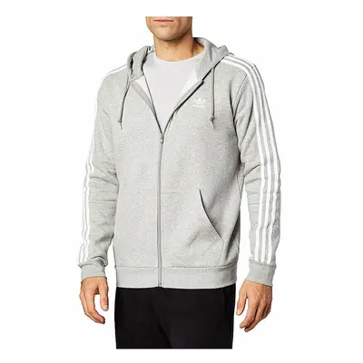 (Grey, Small) Adidas Mens Stripe Jacket