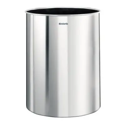 Brabantia Classic Waste Paper Bin, L - Brilliant Steel