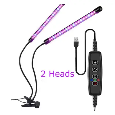 (40LED) 1/2/3/4 Head LED Grow Light Plant Growing Lamp Lights with Clip for Indoor Plants