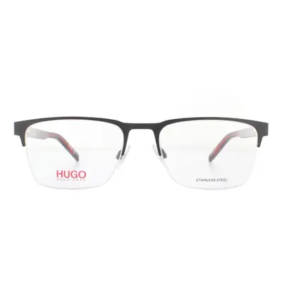 Hugo by Hugo Boss Glasses Frames HG BLX Matte Black Red Men