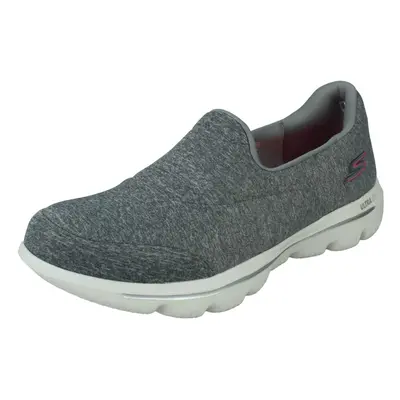 (Grey, UK 7.5) Ladies Skechers Trainers Go Walk Evolution Ultra Amazed