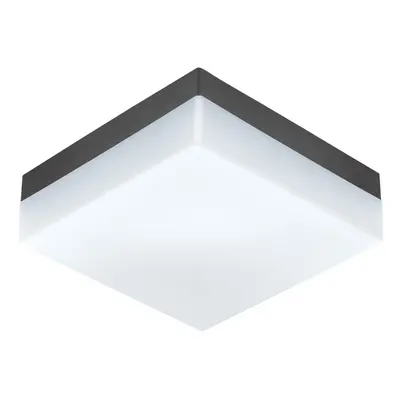 IP44 Outdoor Wall Light Anthracite Plastic 8.2W Built in LED Porch Lamp