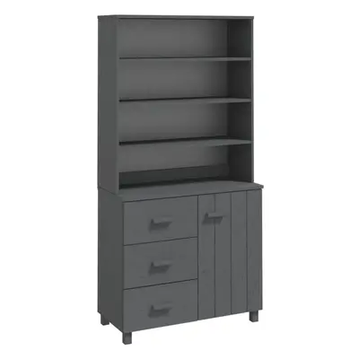 (dark grey) vidaXL Highboard Solid Wood Pine Drawer Side Cabinet Furniture Multi Colours