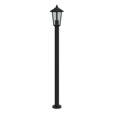 (black, cm/ pcs) vidaXL Outdoor Floor Lamps Garden Light Pathway Standing Lamp Stainless Steel