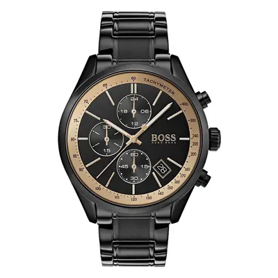 Hugo Boss Grand Prix Black 44mm Stainless Steel Men's Watch