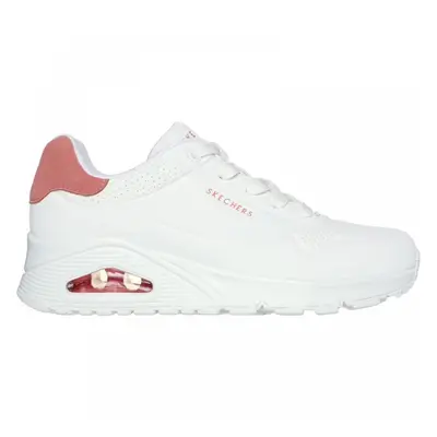 (6 (Adults')) Uno - Pop Back | White/Coral | Women's Street Collection Fashion Trainers