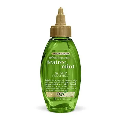 OGX Extra Strength Refreshing + Invigorating Teatree Mint Dry Scalp Treatment with Witch Hazel A