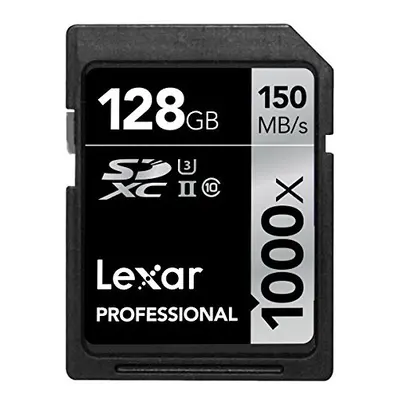 Lexar Professional 128GB 1000x Speed SDXC UHS-II Memory Card