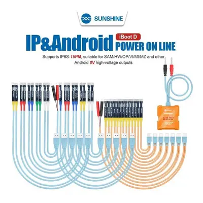 Sunshine iBoot D Series USB DC Power Supply Test Cable For iPhone, Samsung, Oppo, Huawei