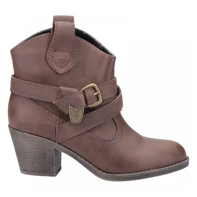 (3 (Adults')) Satire | Brown | Women's Cowboy Heeled Boots