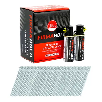 FirmaHold 16G Stainless Steel 64mm Angled Brad Nails (2000 Box + Fuel Cells)