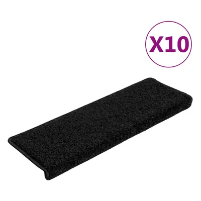 (black, 10) vidaXL Carpet Stair Treads Decorative Stair Step Protector Rug Stair Mats