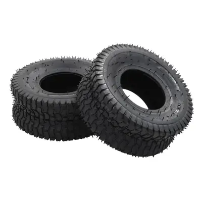 vidaXL 2x Wheelbarrow Tyres 15x6.00-6 4PR Rubber Replacement Cart Truck Tyre