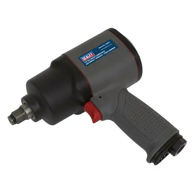 1/2 Inch Sq Drive Composite Air Impact Wrench - Twin Hammer - Handle Exhaust