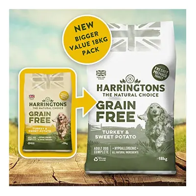 Harringtons Complete Grain Free Hypoallergenic Turkey and Sweet Potato Dry Dog Food, kg