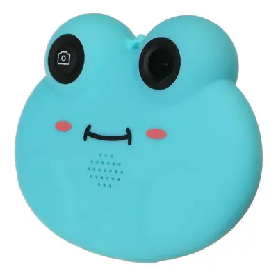 (Blue) Children Camera Cute Frog Animal 1.54 inch HD Screen Wide Angle With Board Game Novelties