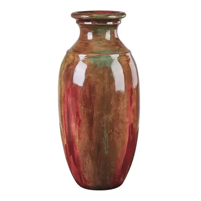 Decorative Vase HIMERA Ceramic Brown