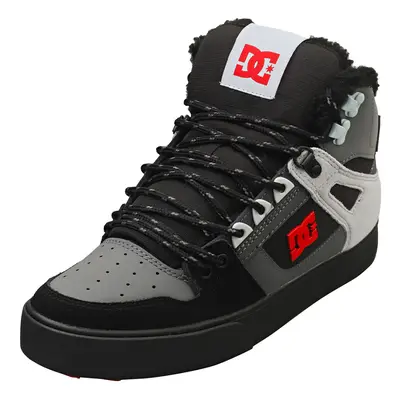 (8) DC Shoes Pure High-top Wc Winter Mens Skate Trainers in Grey Black