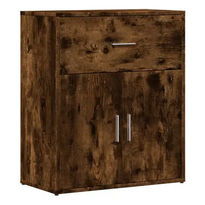 (smoked oak) vidaXL Sideboard Storage Cupboard Side Cabinet Highboard Black Engineered Wood