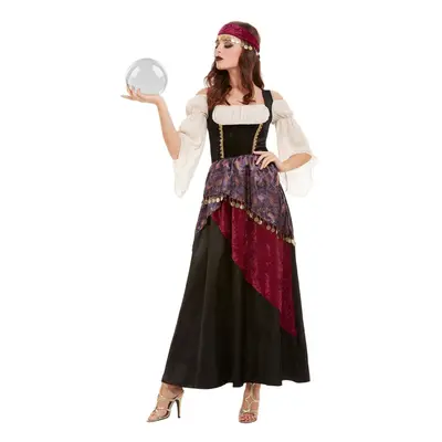 Womens Adults Fortune Teller Gypsy Fancy Dress Costume Size