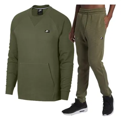 (Green, Medium) Nike Sportswear Optic Crewneck Tracksuit